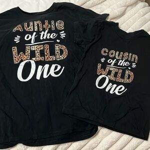 Auntie‎ and Cousin of the wild one shirts